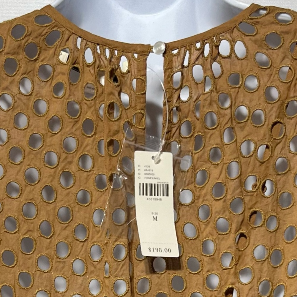 NE QUITTEZ PAS by Anthropologie Uptown Eyelet Midi Dress Size Medium NWT - Picture 8 of 13
